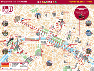 Karte die stadtführung, stadtführungen, bustour, bustouren mit dem Bus